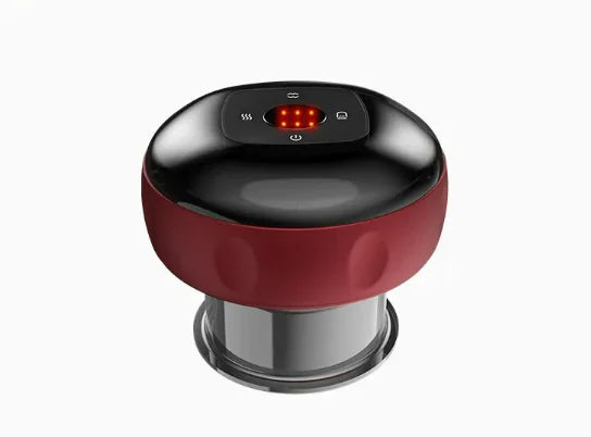 Smart Vacuum Suction Massage Device - Red display