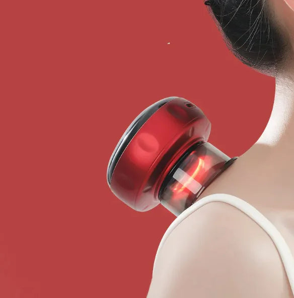 Smart Vacuum Suction Massage Device - Red