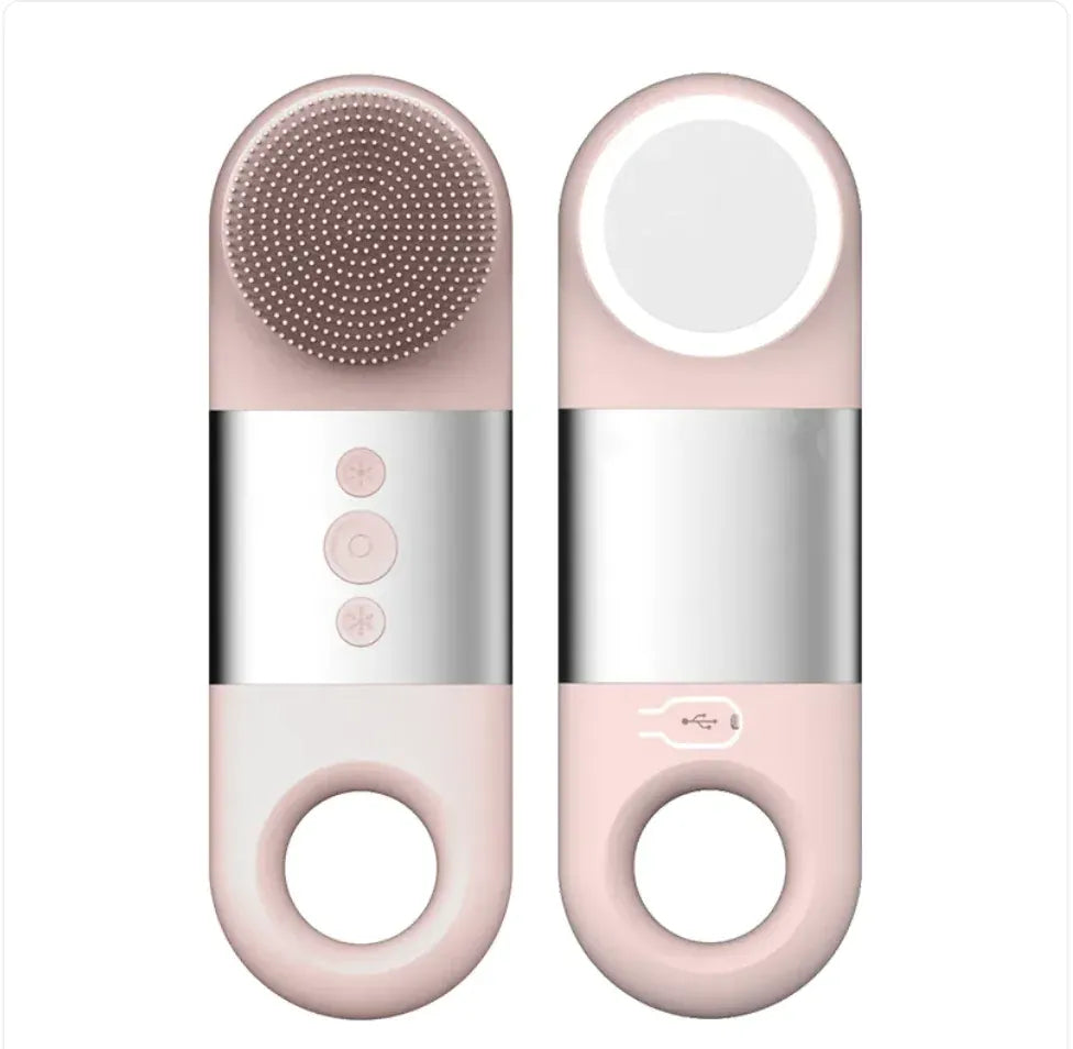 Pink Silicone Facial Cleaner