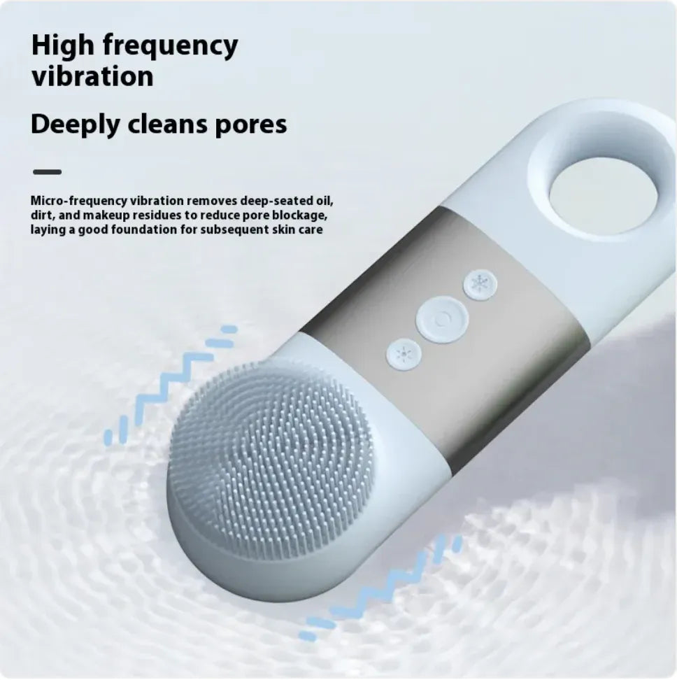 Silicone Facial Cleaner With High Vibration