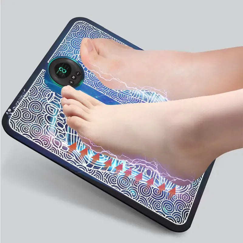 Illustration of how foot massager works
