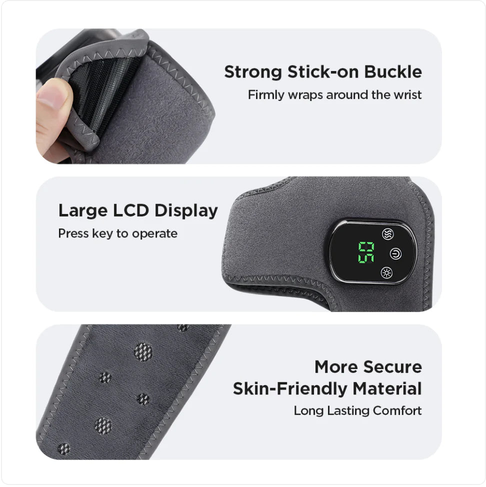 Wristband with features highlighted on a white background