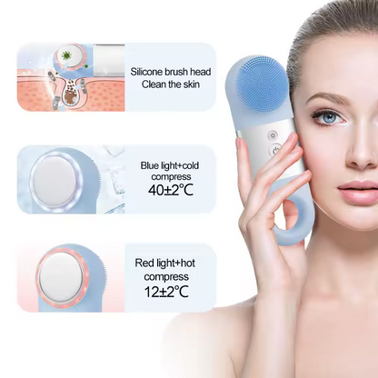 Silicone brush for pore cleaning
