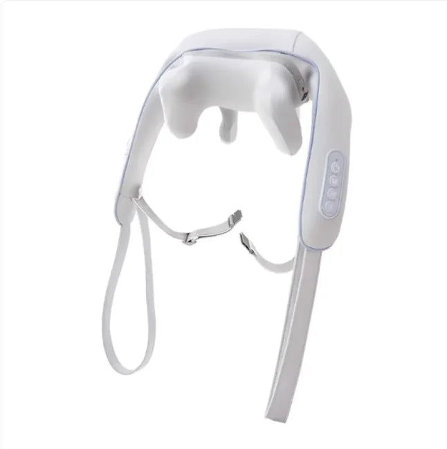 White neck and shoulder massager on a white background