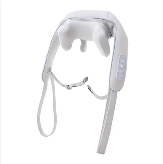 White neck and shoulder massager on a white background
