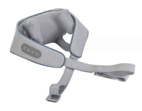 Gray neck massager on a white background
